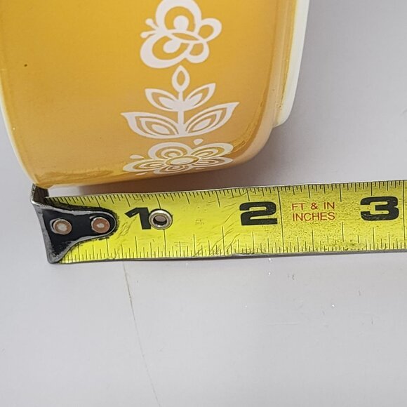 Vintage Pyrex Ovenware Butterfly Gold Flowers Oval Casserole Dish 471-B - Picture 10 of 10